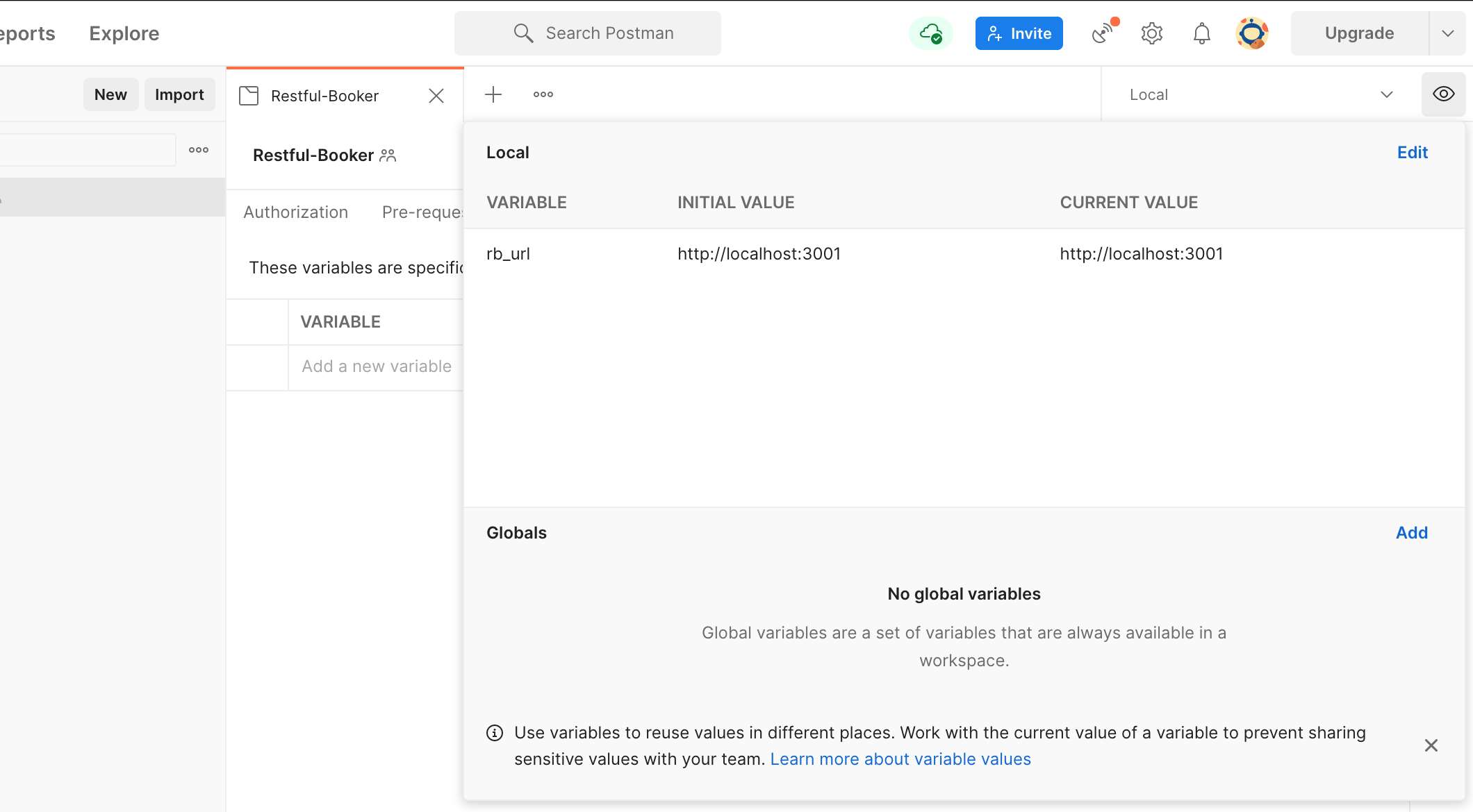 postman variable 2